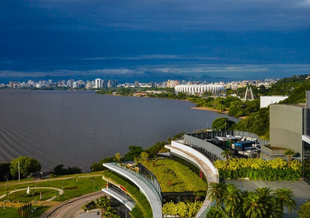 Río Guaíba en Porto Alegre