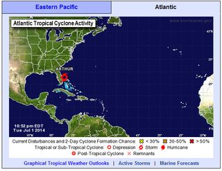 El primer ciclón tropical de la temporada 2014 en el Atlántico Norte