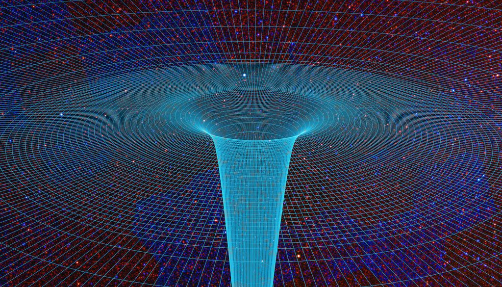 El tejido del espacio tiempo estaría involucrado en la fuerza gravitazional sobre los objetos.