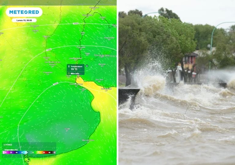 El pron&oacute;stico confirma gran descenso t&eacute;rmico en Buenos Aires este fin de semana, con fuerte crecida del R&iacute;o de la Plata