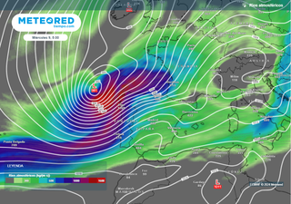 El pronóstico de lluvias del actual huracán Kirk en España se complica: traerá un gran río de humedad este día