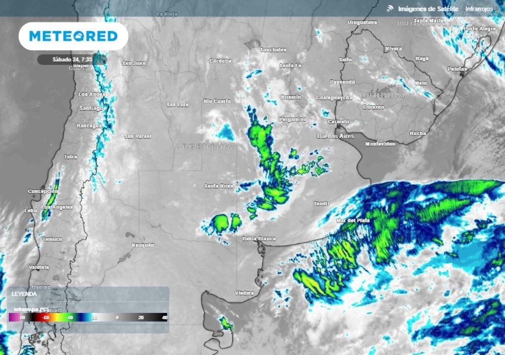 tiempo pronóstico clima Buenos Aires tormenta Santa Rosa granizo graupel frió polar