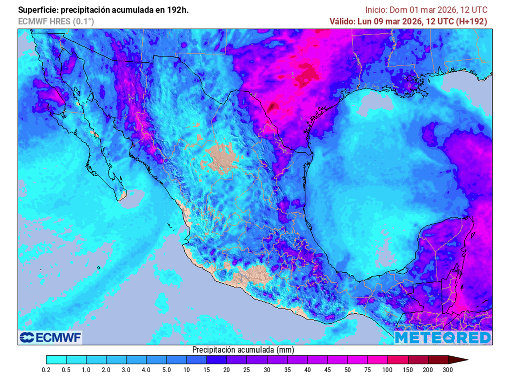Las lluvias y tormentas incrementarán conforme pase la semana, resaltando estados del norte, centro, oriente y sureste con eventos localmente severos y granizadas.