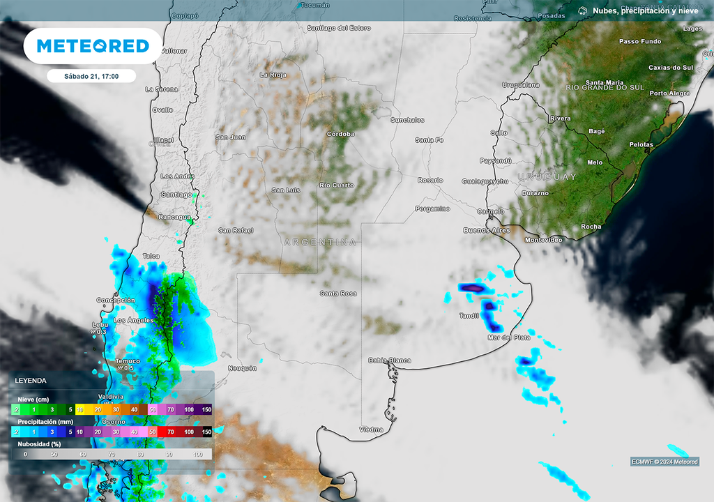 Pampeana, Cuyo, Pronostico, Lluvia, Primavera, Estudiante, Argentina