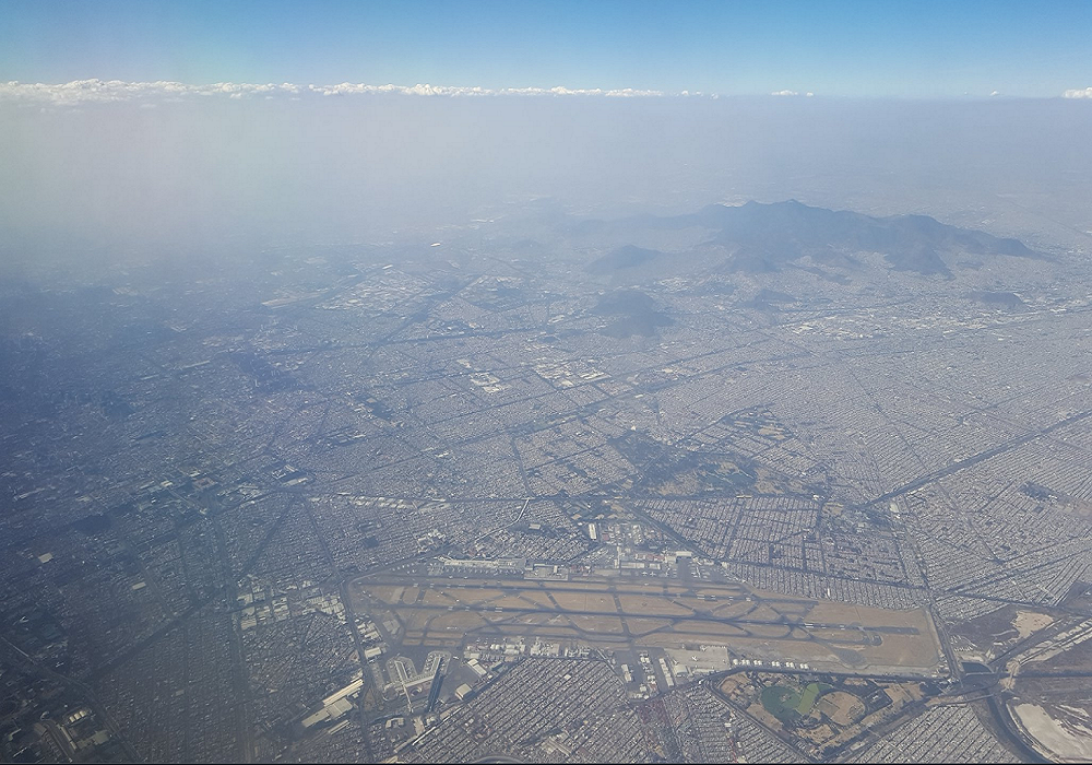 Fotografía aérea de la Ciudad de México. Foto: @marcomorales83