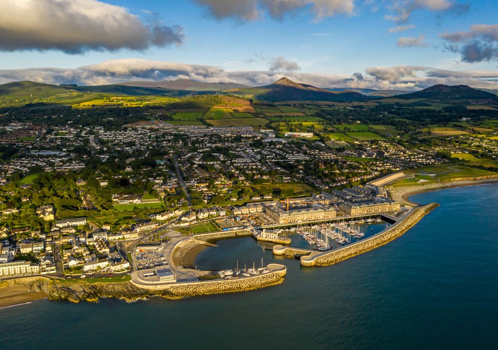 Imagen aérea de Greystones, en el condado irlandés de Wicklow.