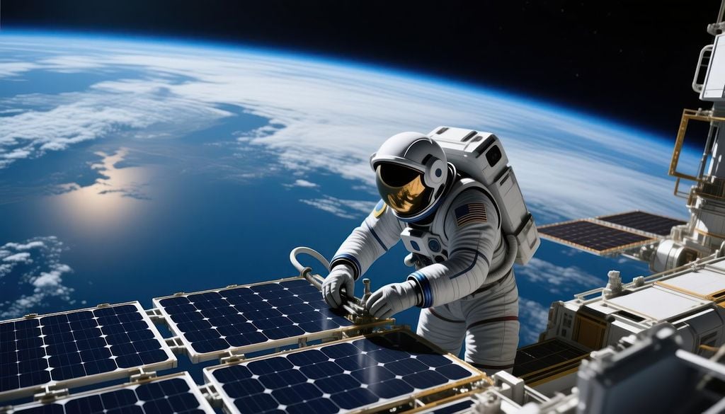 Astronauta en la Estación Espacial La Estación Espacial Internacional expone a sus astronautas a niveles de radiación muy superiores a los de los pilotos. Sin la protección de la atmósfera terrestre, pueden recibir entre 150 y 300 mSv al año.