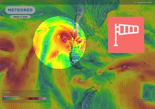 El sábado 3 regiones de Chile Central recibirán el impacto de lluvias de hasta 50 mm y viento de 80 km/h