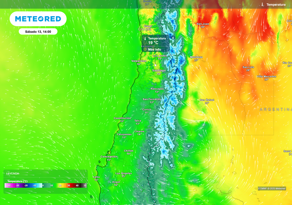 mapa de temperatura.