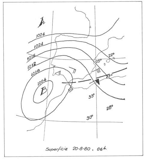 Figura 3. Una columna luminosa de luz blanca acompaña al SDO en el cielo.