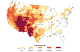 El seco oeste de los Estados Unidos