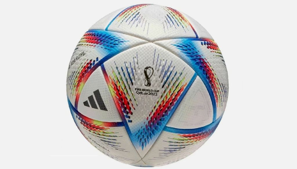 pelota del Mundial Qatar 2022, llamada Al Rihla. La pelota del Mundial Qatar 2022, llamada Al Rihla.
