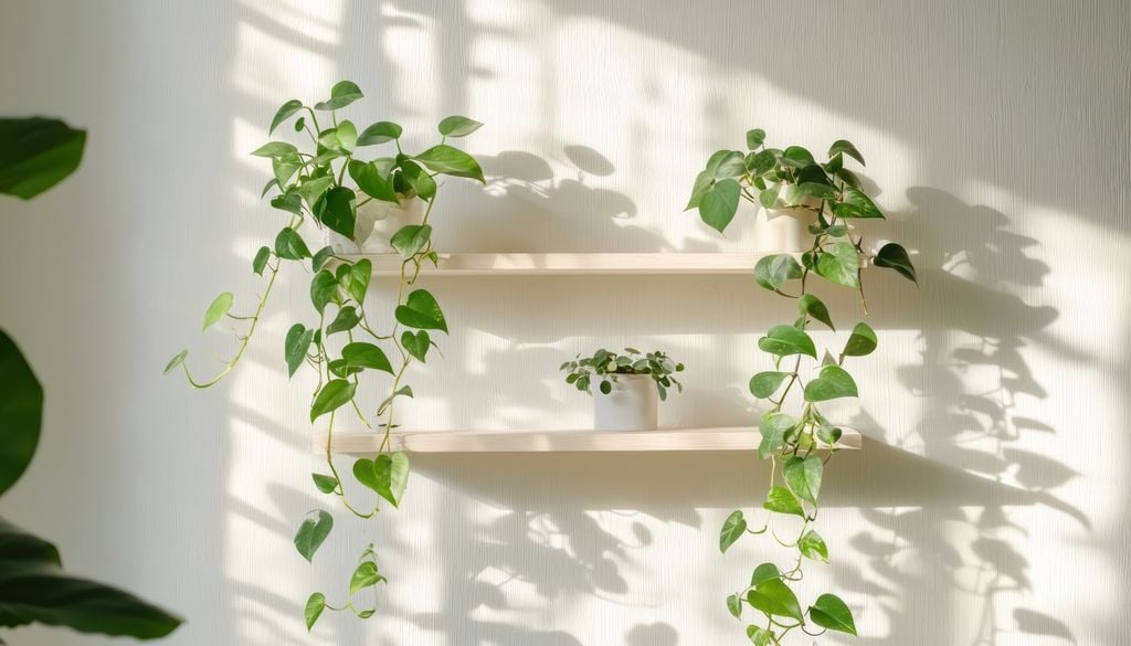 plantas Los potus cultivados como plantas colgantes suelen conservar hojas más pequeñas.