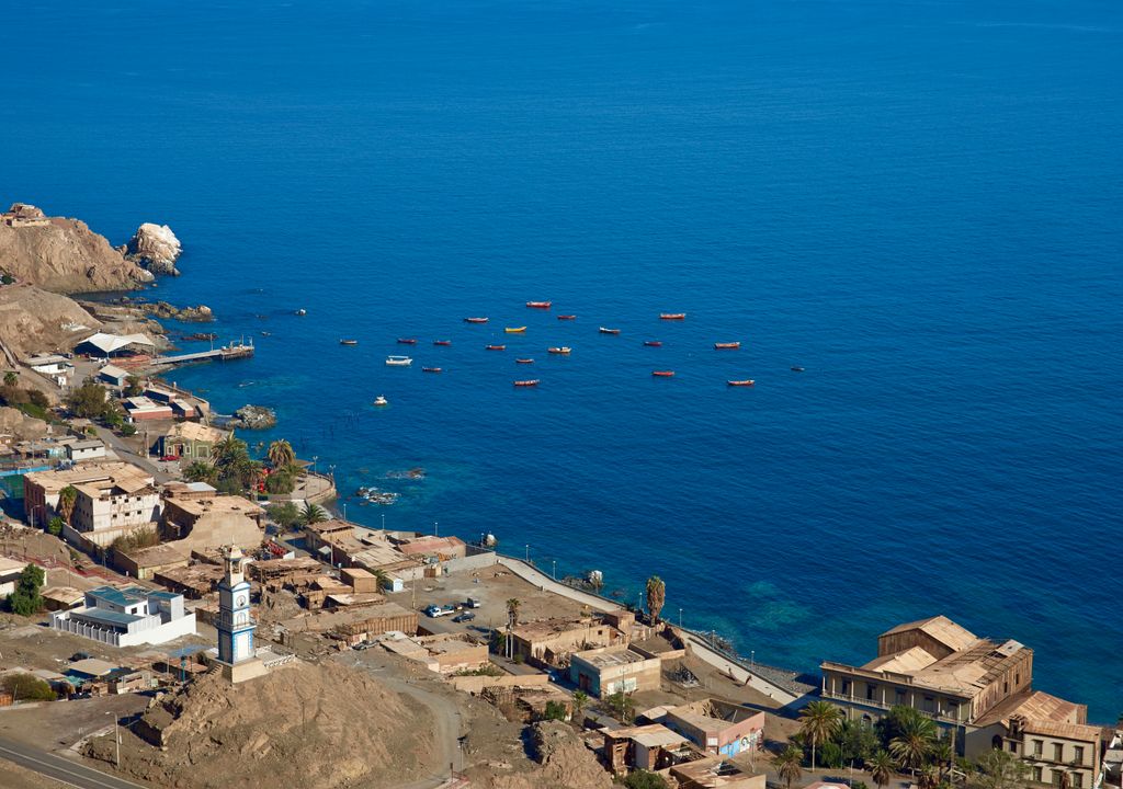 Pisagua, localidad portuaria de la Región de Tarapacá.
