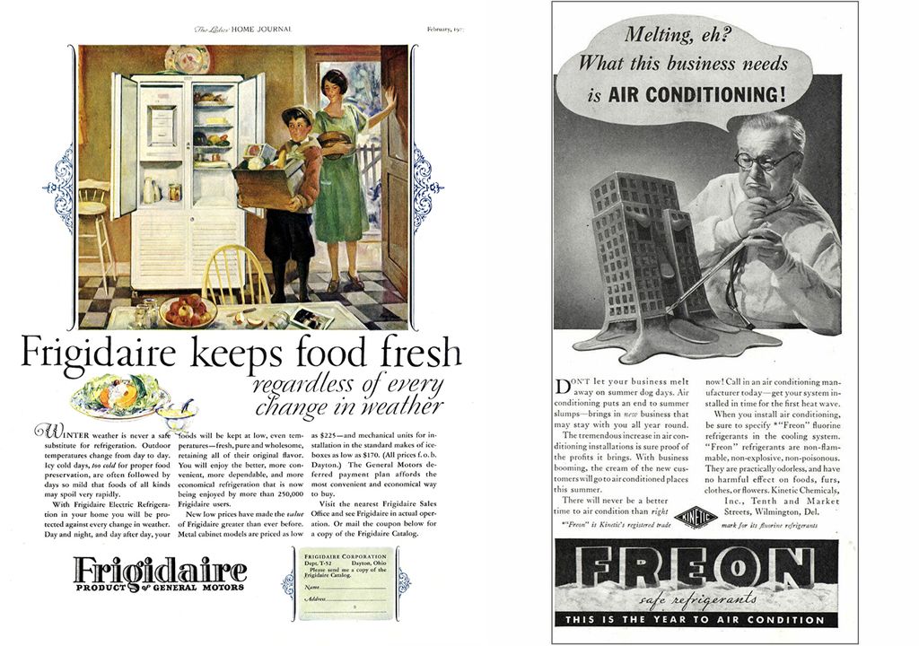 Publicidad freon frigidaire Publicidad freon frigidaire