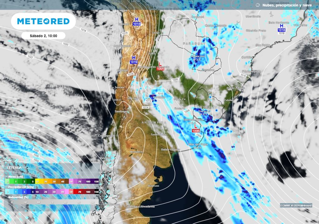 Argentina tiempo clima pronóstico alerta noviembre