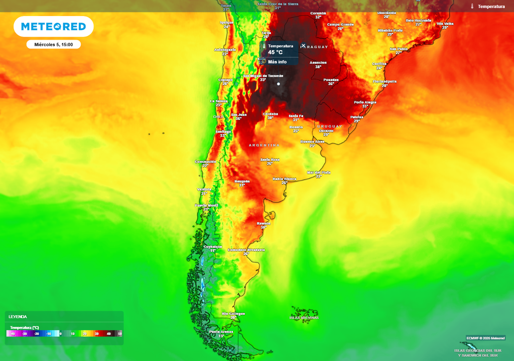 ola de calor alerta lluvias y tormentas fuertes Buenos Aires Argentina