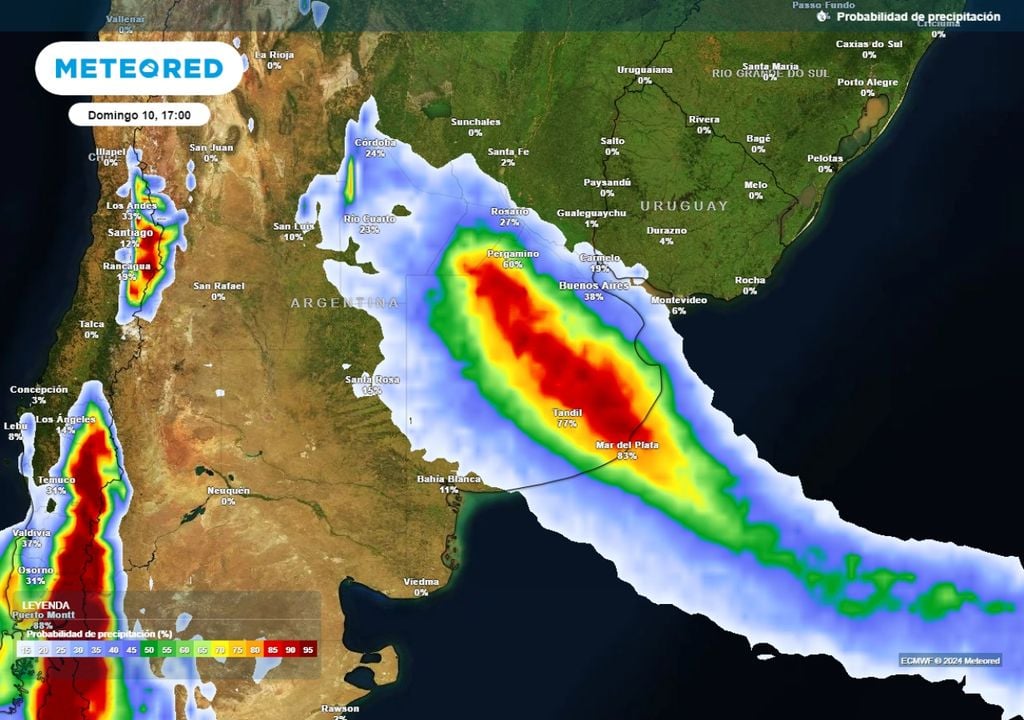 Tiempo Pronóstico clima Argentina alerta tormentas fuertes calor