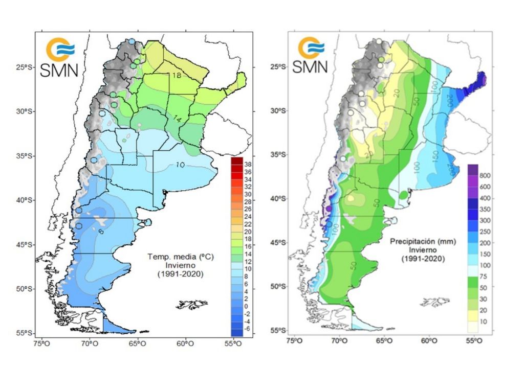 Pronóstico climático trimestral SMN invierno 2025 frío nieve alerta lluvias inundaciones