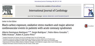 El síndrome coronario agudo y el humo negro de hollín