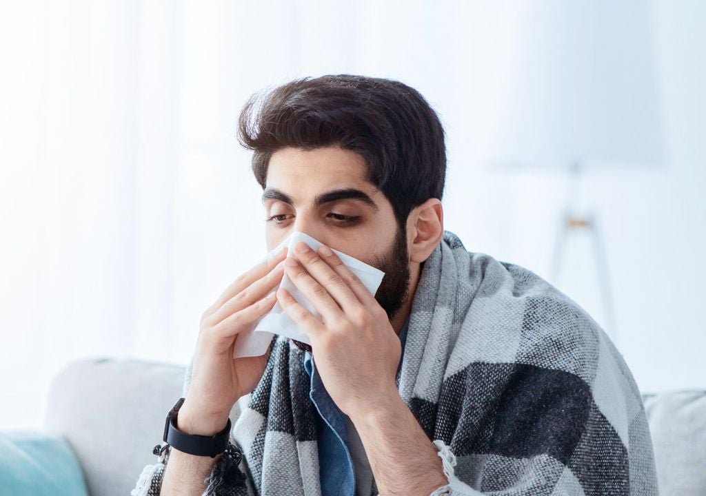 Persona con frío Persona con frío