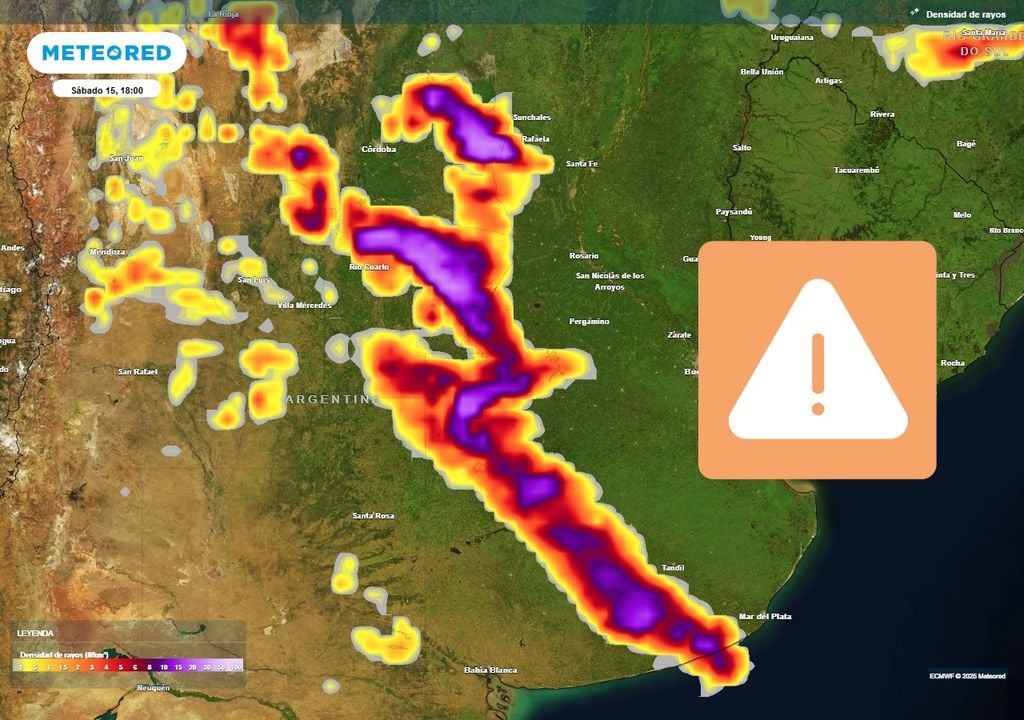 El SMN alerta por tormentas severas con riesgo de granizo en las próximas horas en estas provincias de Argentina