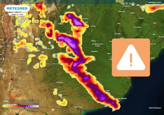 El SMN alerta por tormentas severas con riesgo de granizo en las próximas horas en estas provincias de Argentina