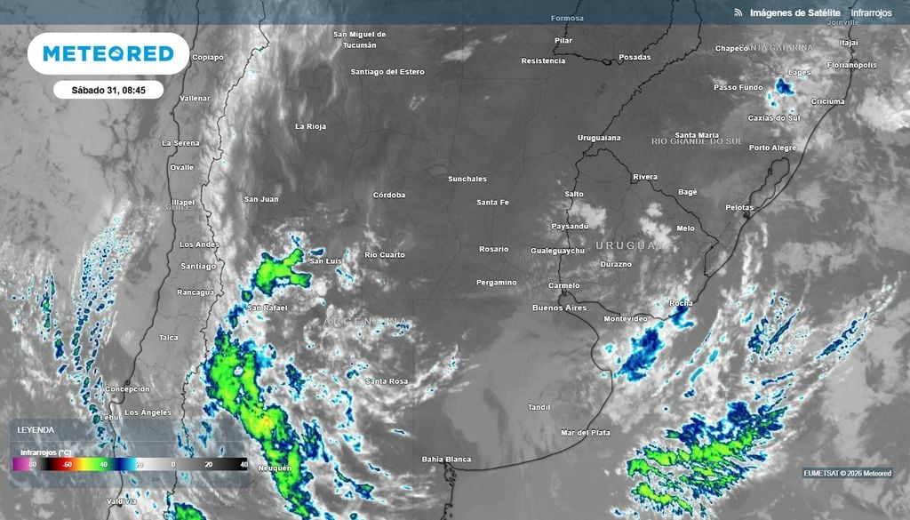 Argentina alerta tormentas SMN El último día de octubre se presenta inestable tanto al este como al oeste de Argentina.