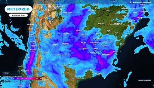 El SMN pone en alerta por tormentas a 13 provincias este fin de semana, ante el avance de un nuevo pulso inestable