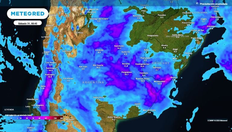 El SMN pone en alerta por tormentas a 13 provincias este fin de semana, ante el avance de un nuevo pulso inestable