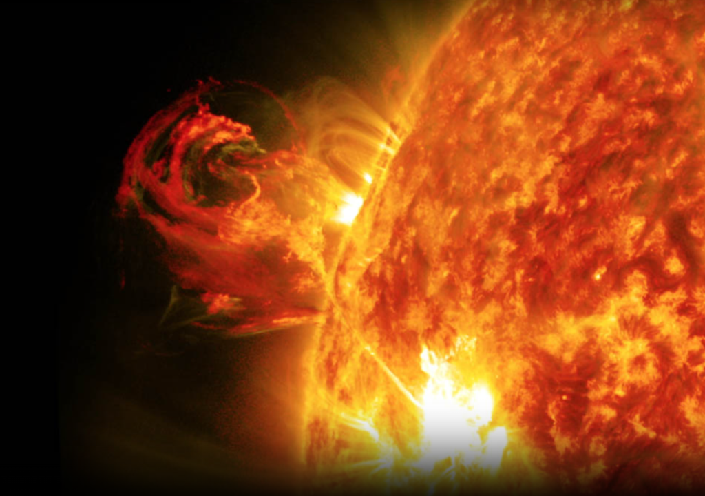 Llamarada solar. Llamarada solar.
