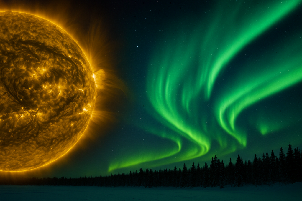 El Sol puede alterar nuestras conexiones, pero también pinta auroras que nos dejan sin palabras. El Sol puede alterar nuestras conexiones, pero también pinta auroras que nos dejan sin palabras.
