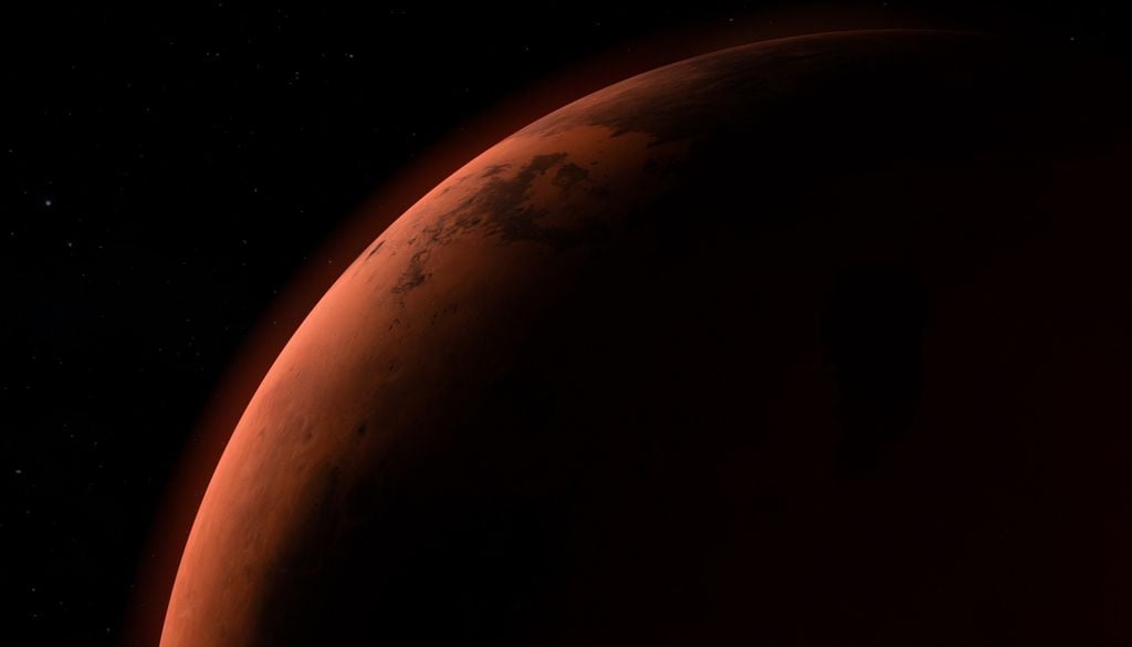 Marte auroras planeta rojo A diferencia de la Tierra, Marte ya no posee un campo magnético que envuelva todo el planeta.