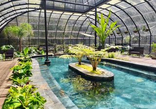 El sorprendente jardín botánico con piscinas termales a sólo 25 minutos de Pucón