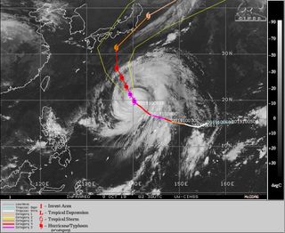 El súper tifón Hagibis hacia Japón: Tokio en su camino