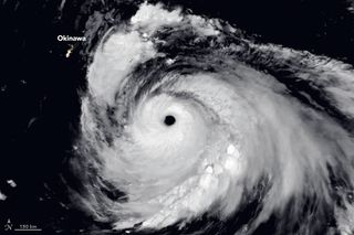 El súper tifón Haishen