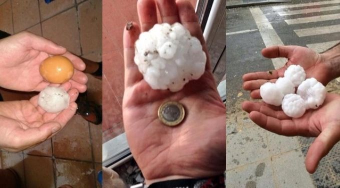 El Tamaño Del Granizo El Tamaño Del Granizo