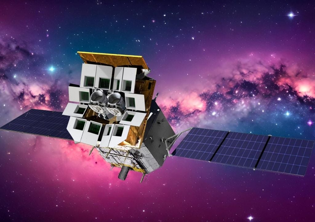 telescopio espacial China Einstein Probe El Einstein Probe, lanzado el 9 de enero de 2024, es una iniciativa conjunta liderada por la Academia China de Ciencias, con la colaboración de la ESA y el MPE. Su objetivo es estudiar las emisiones de rayos X de los fenómenos cósmicos, mejorando nuestro conocimiento del universo y las ondas gravitacionales. Crédito: Academia China de Ciencias
