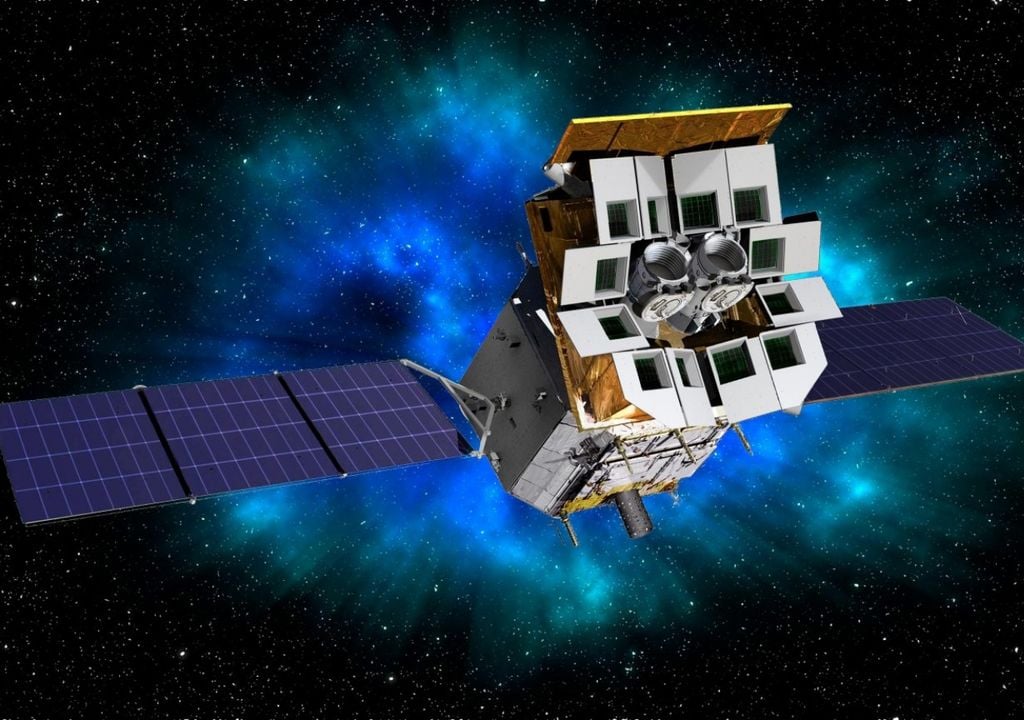 telescopio espacial China Einstein Probe El Einstein Probe está preparado para explorar misteriosos y violentos fenómenos cósmicos. Crédito: Academia China de Ciencias.