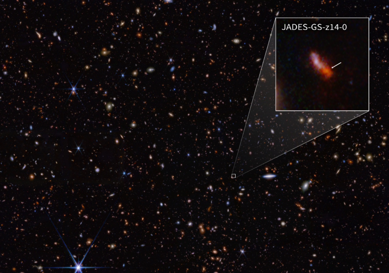 El telescopio James Webb revela el descubrimiento de una galaxia ...