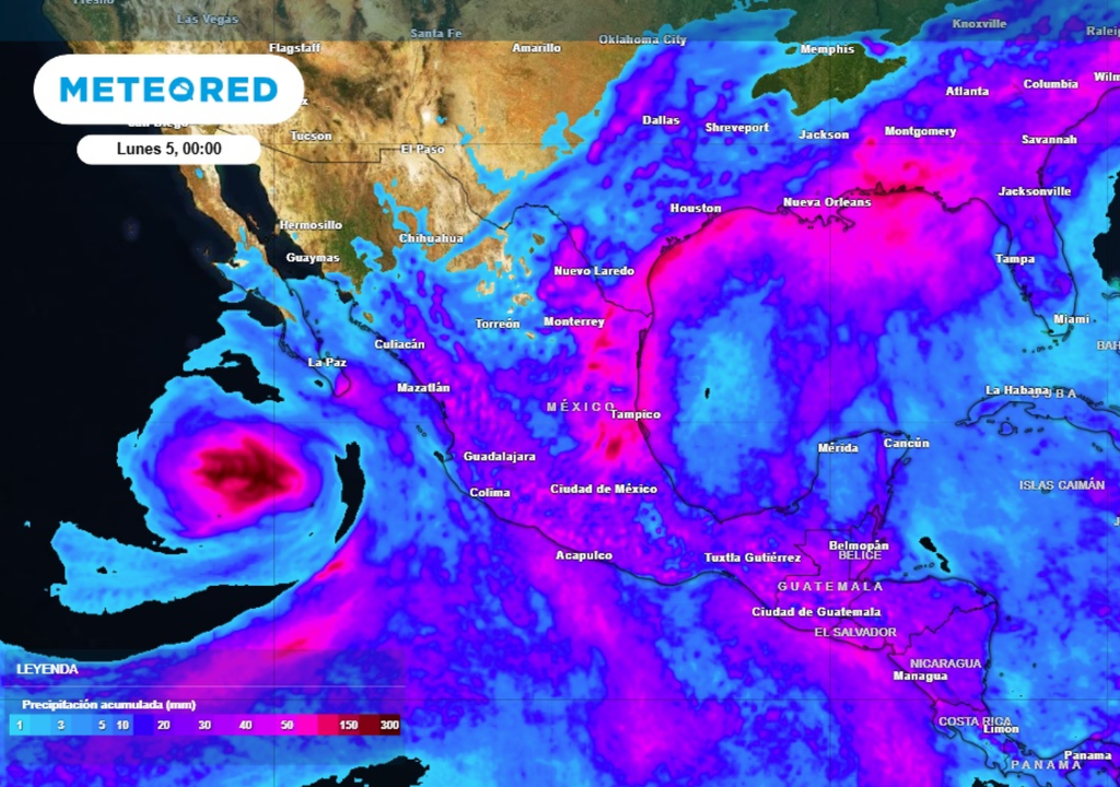 Lluvias Pronóstico de lluvias para este domingo en México.