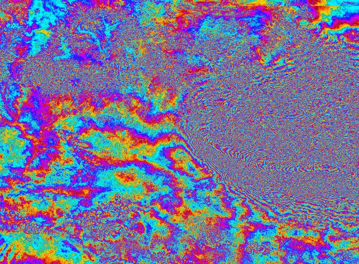 El Terremoto De Nepal En El Radar De Sentinel-1A Deformación del terremoto
