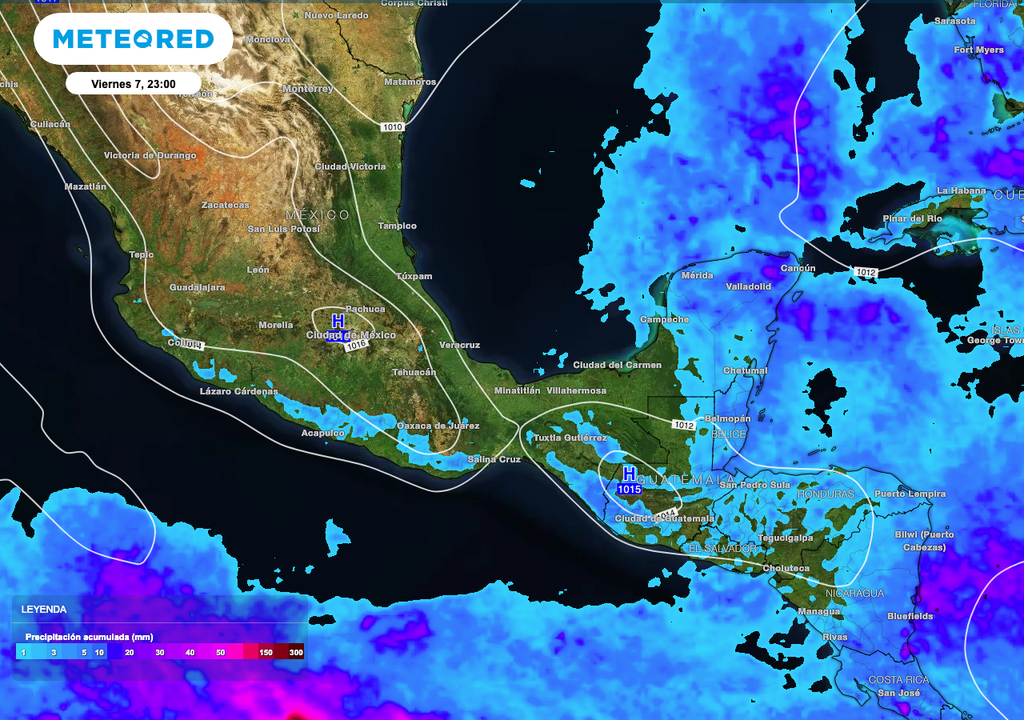 Lluvias acumuladas Lluvias acumuladas
