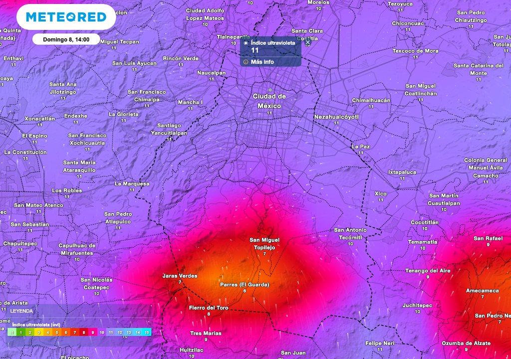 Se espera que la radiación solar alcance niveles extremos de hasta 11+, recuerda mantenerte hidratada. Se espera que la radiación solar alcance niveles extremos de hasta 11+, recuerda mantenerte hidratada.