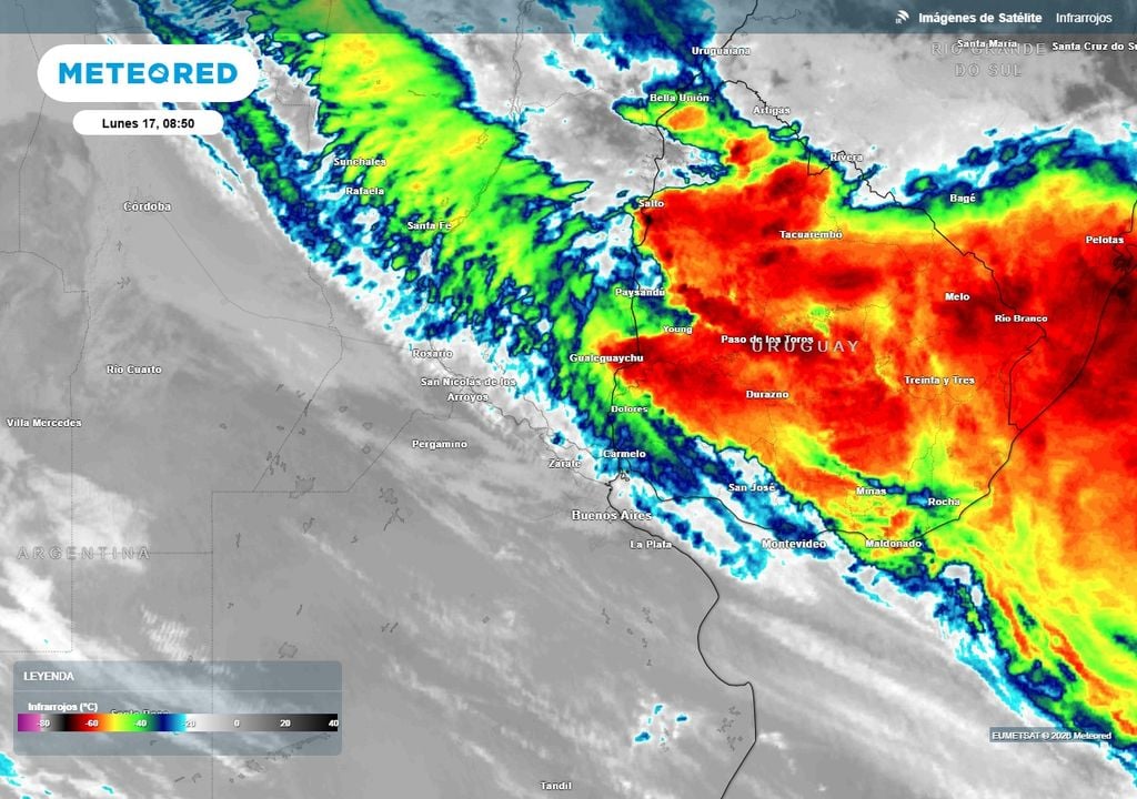 Buenos Aires AMBA tiempo pronóstico lluvias frío Lunes feriado inestable en Buenos Aires.