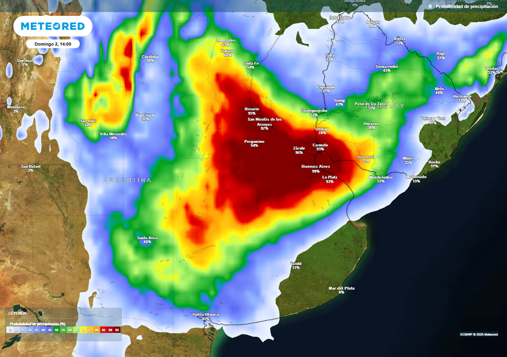 Fin de semana largo carnaval tiempo clima pronóstico lluvias Buenos Aires Argentina Alerta tormentas fuertes