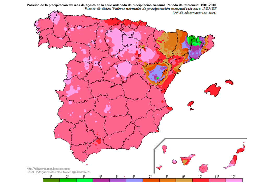 A pesar de ser uno de los meses más cálidos del año, también suele ser uno de los más lluviosos en puntos del Pirineo, interior de Castellón, Teruel y en el litoral central catalán. Fuente: César Rodríguez Ballesteros.