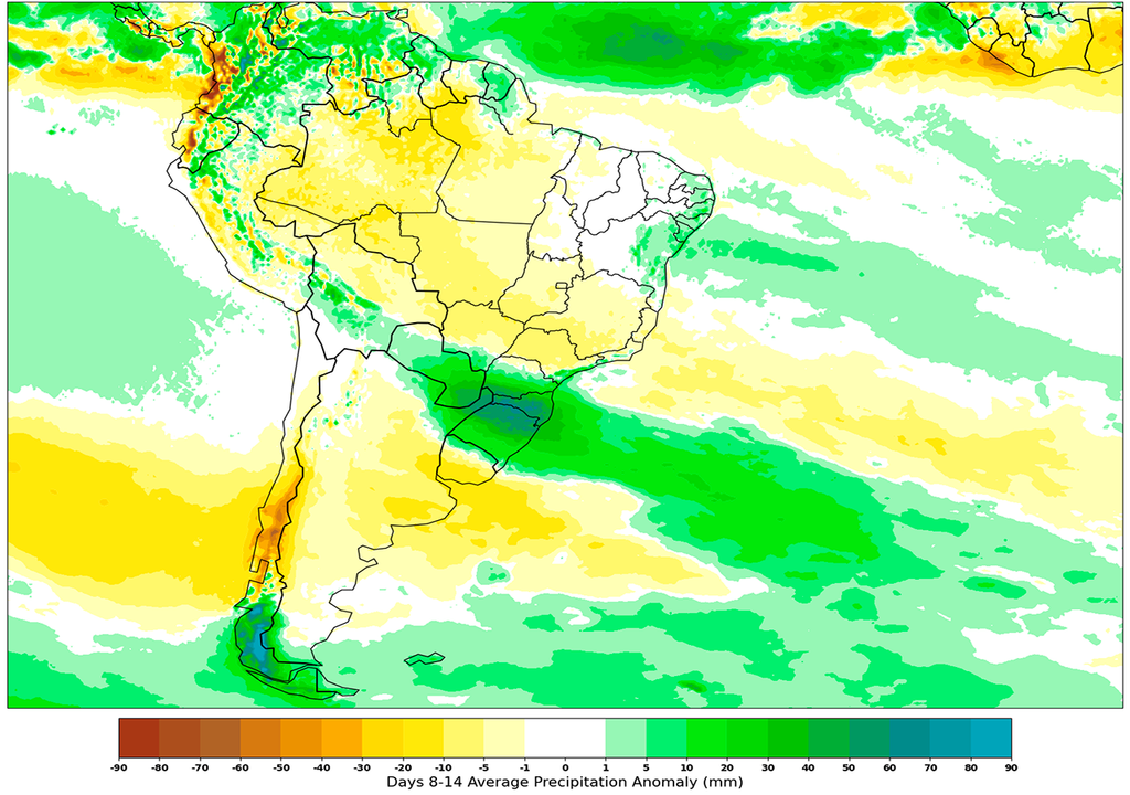 Lluvia, Tormenta, Quincena, Agosto, Anomalía, Pronóstico, Clima, Tiempo, Argentina