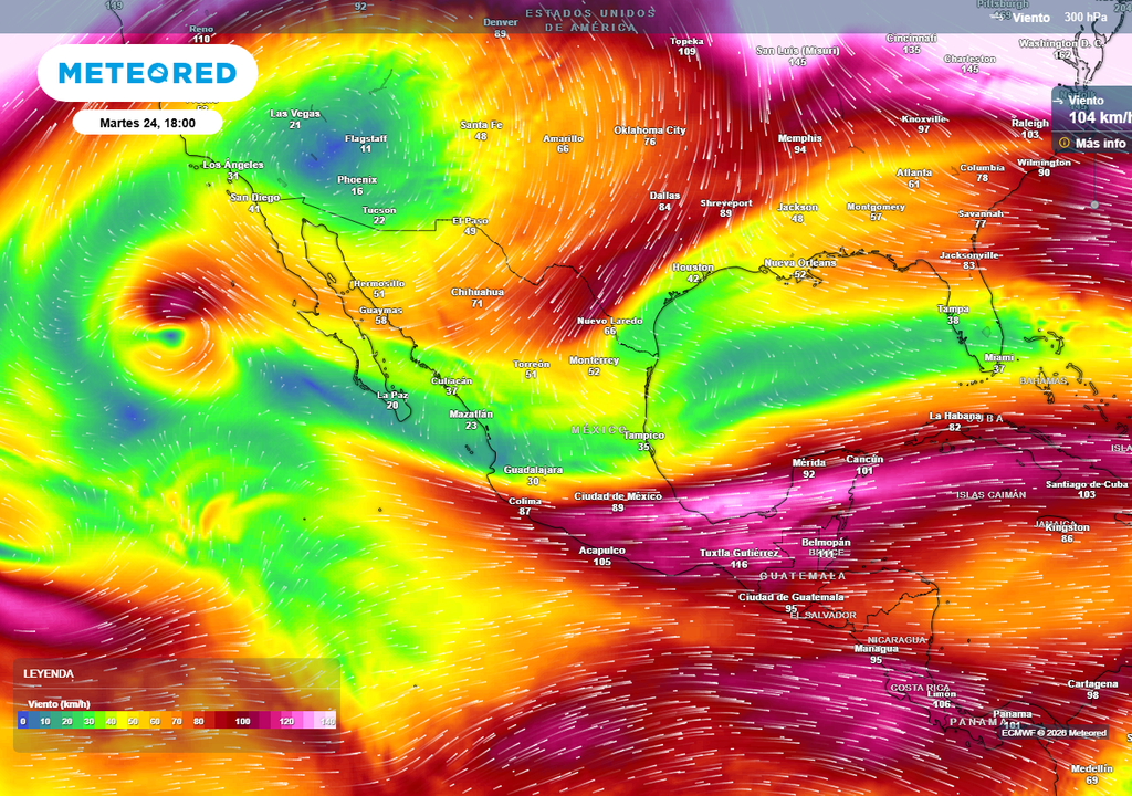 Las vaguadas y anticiclones en altura estarán variando sus efectos en México, desde lluvias con frescor hasta días de Sol con Ola de Calor.
