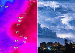 El tiempo de Valencia ciudad seguirá marcado por las lluvias hasta el lunes, 13 de octubre: caerán decenas de litros